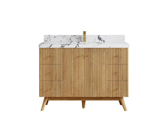 Pasadena White Oak 48 in. W x 22 in. D Single Sink Bathroom Vanity - photo 40