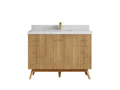 Pasadena White Oak 48 in. W x 22 in. D Single Sink Bathroom Vanity - photo 18