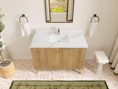 Pasadena White Oak 48 in. W x 22 in. D Single Sink Bathroom Vanity - photo 23