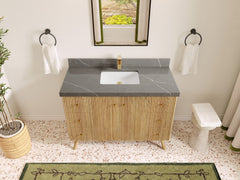 Pasadena White Oak 48 in. W x 22 in. D Single Sink Bathroom Vanity - photo 33