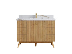 Pasadena White Oak 48 in. W x 22 in. D Single Sink Bathroom Vanity - photo 12