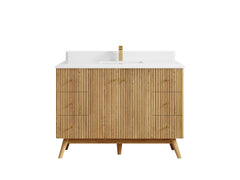 Pasadena White Oak 48 in. W x 22 in. D Single Sink Bathroom Vanity - photo 28
