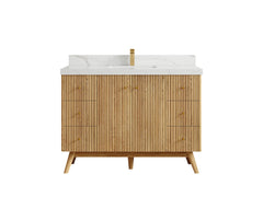 Pasadena White Oak 48 in. W x 22 in. D Single Sink Bathroom Vanity - photo 14