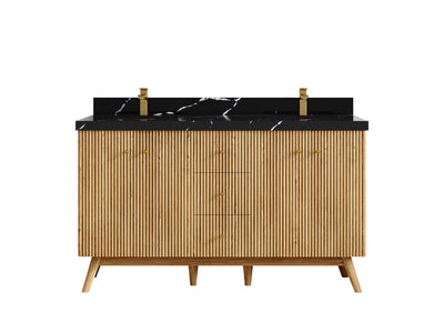 Pasadena White Oak 60 in. W x 22 in. D Double Sink Bathroom Vanity - Willow Bath and Vanity