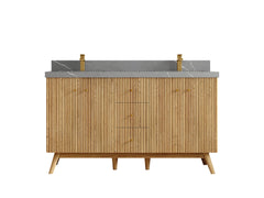Pasadena White Oak 60 in. W x 22 in. D Double Sink Bathroom Vanity - photo 34