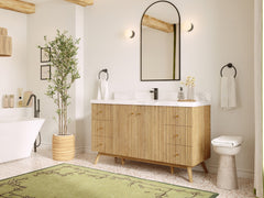 Pasadena White Oak 60 in. W x 22 in. D Single Sink Bathroom Vanity - photo 2