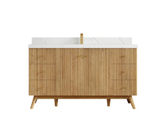 Pasadena White Oak 60 in. W x 22 in. D Single Sink Bathroom Vanity - photo 14
