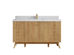 Pasadena White Oak 60 in. W x 22 in. D Single Sink Bathroom Vanity - photo 18