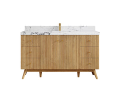 Pasadena White Oak 60 in. W x 22 in. D Single Sink Bathroom Vanity - photo 40