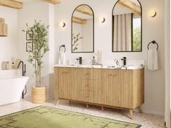 Pasadena White Oak 72 in. W x 22 in. D Double Sink Bathroom Vanity - photo 2
