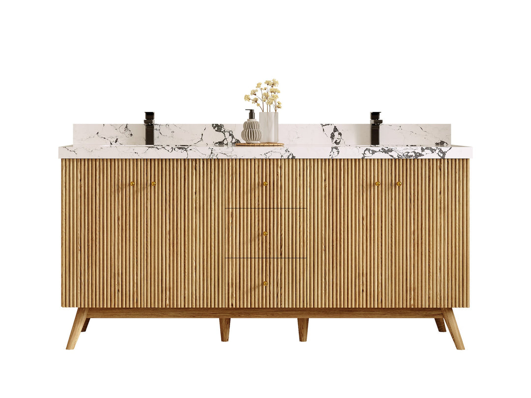 Oak_72 - Double Sink - Bathroom Vanity size 70 - 79 IN - photo 7
