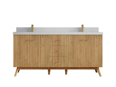 Pasadena White Oak 72 in. W x 22 in. D Double Sink Bathroom Vanity - photo 22