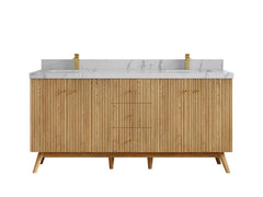 Pasadena White Oak 72 in. W x 22 in. D Double Sink Bathroom Vanity - photo 42