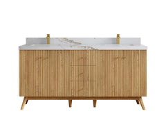 Pasadena White Oak 72 in. W x 22 in. D Double Sink Bathroom Vanity - photo 14