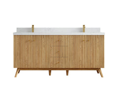 Pasadena White Oak 72 in. W x 22 in. D Double Sink Bathroom Vanity - photo 30