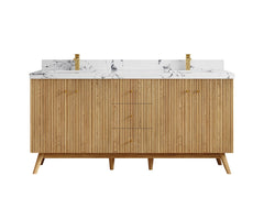 Pasadena White Oak 72 in. W x 22 in. D Double Sink Bathroom Vanity - photo 40
