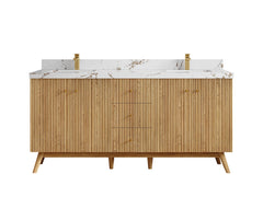 Pasadena White Oak 72 in. W x 22 in. D Double Sink Bathroom Vanity - photo 36