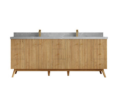 Pasadena White Oak 84 in. W x 22 in. D Double Sink Bathroom Vanity - photo 32