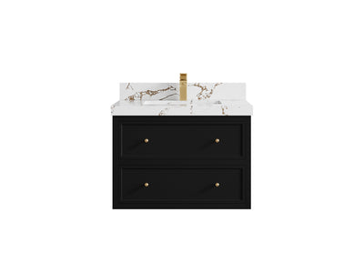 Roswell Floating 30 in. W x 22 in. D Single Sink Bathroom Vanity - Willow Bath and Vanity