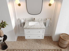 Roswell Floating 30 in. W x 22 in. D Single Sink Bathroom Vanity - photo 42