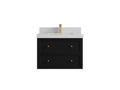 Roswell Floating 30 in. W x 22 in. D Single Sink Bathroom Vanity - Willow Bath and Vanity