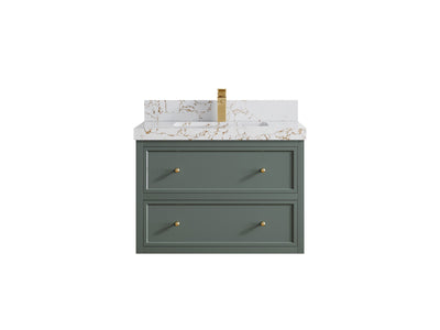 Roswell Floating 30 in. W x 22 in. D Single Sink Bathroom Vanity - Willow Bath and Vanity