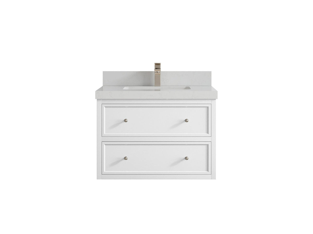 Roswell Floating 30 in. W x 22 in. D Single Sink Bathroom Vanity - Willow Bath and Vanity