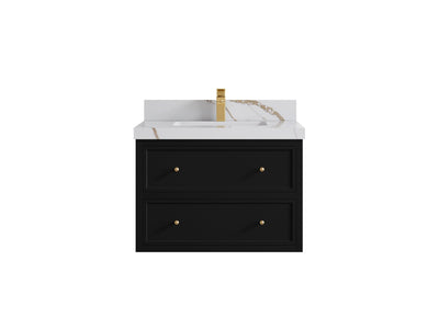 Roswell Floating 30 in. W x 22 in. D Single Sink Bathroom Vanity - Willow Bath and Vanity