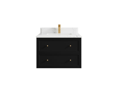 Roswell Floating 30 in. W x 22 in. D Single Sink Bathroom Vanity - Willow Bath and Vanity