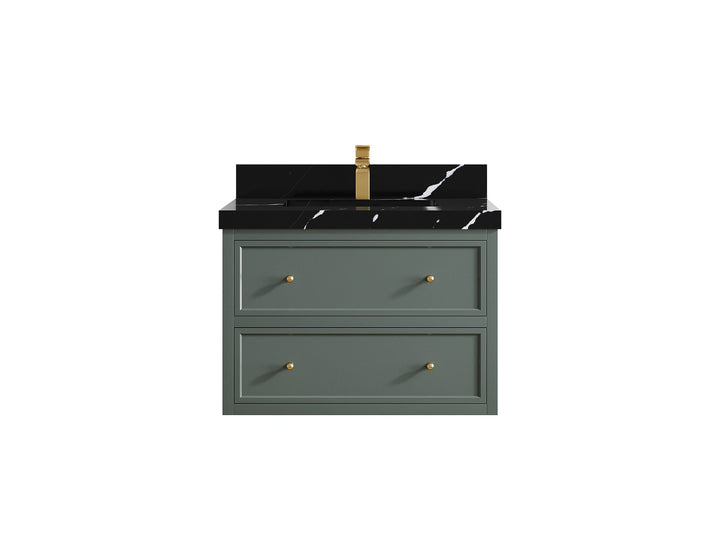 Roswell Floating 30 in. W x 22 in. D Single Sink Bathroom Vanity - photo 9