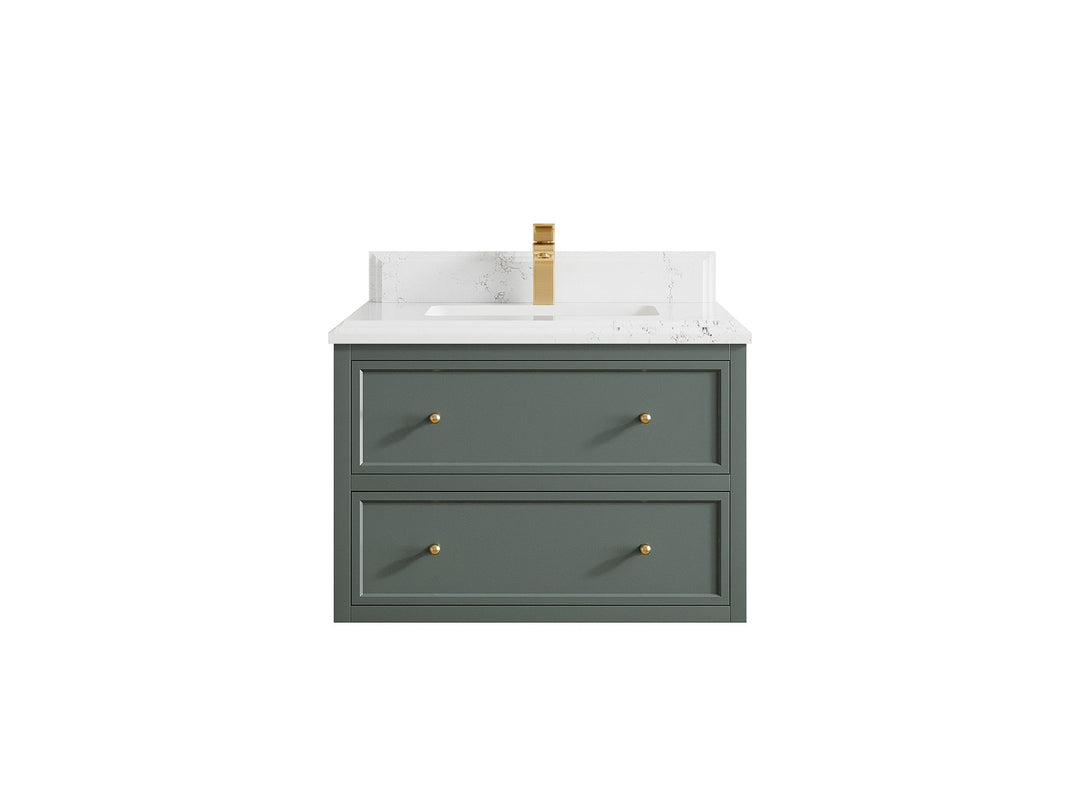 Roswell Floating 30 in. W x 22 in. D Single Sink Bathroom Vanity - Willow Bath and Vanity