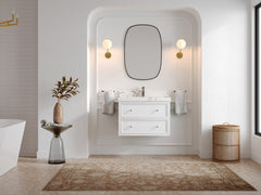 Roswell Floating 30 in. W x 22 in. D Single Sink Bathroom Vanity - photo 4