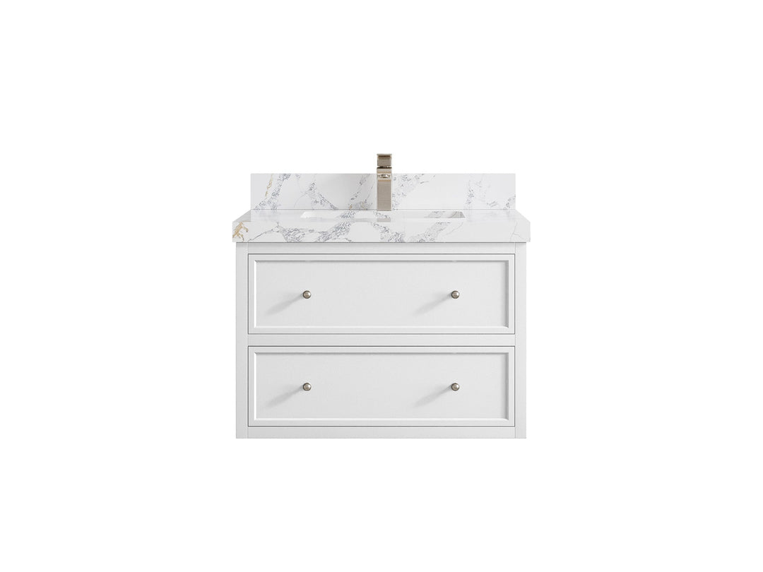 Roswell Floating 30 in. W x 22 in. D Single Sink Bathroom Vanity - Willow Bath and Vanity