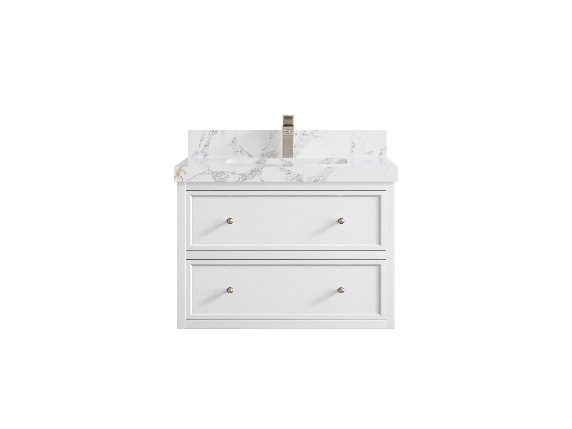 Roswell Floating 30 in. W x 22 in. D Single Sink Bathroom Vanity - Willow Bath and Vanity