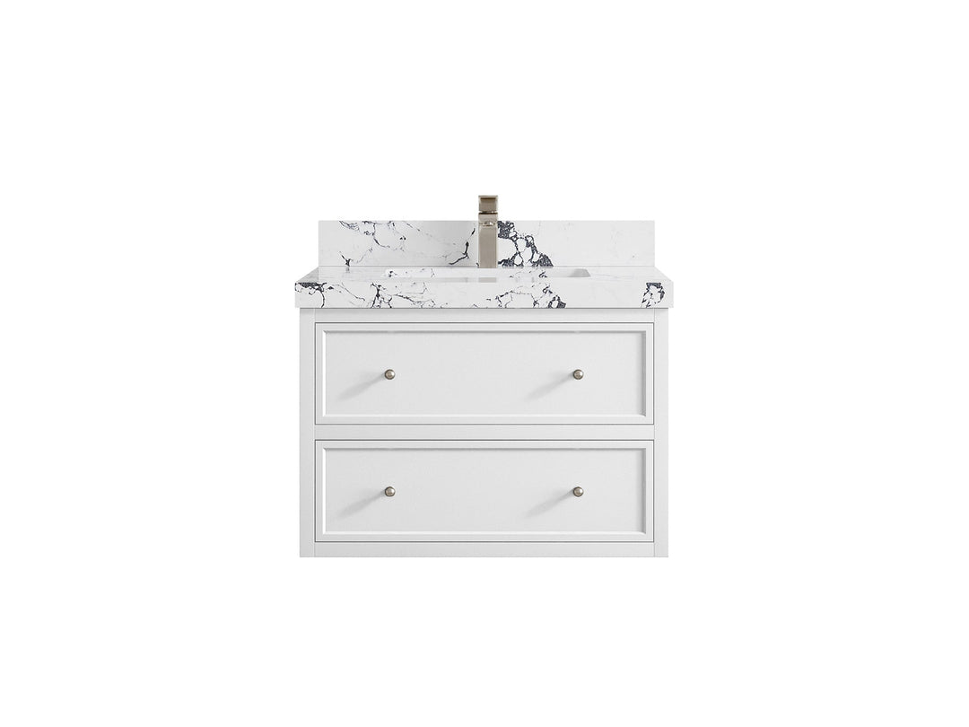Roswell Floating 30 in. W x 22 in. D Single Sink Bathroom Vanity - Willow Bath and Vanity
