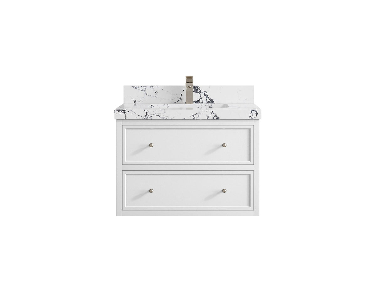 Roswell Floating 30 in. W x 22 in. D Single Sink Bathroom Vanity - Willow Bath and Vanity