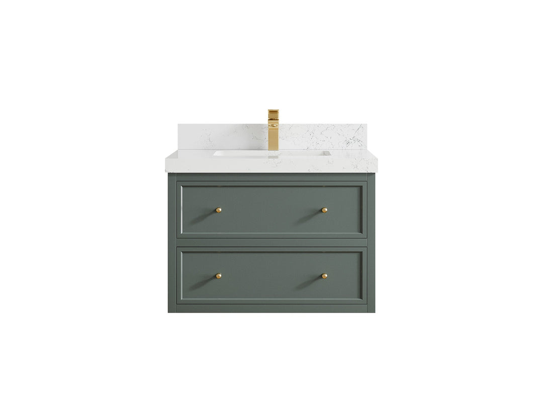 Roswell Floating 30 in. W x 22 in. D Single Sink Bathroom Vanity - Willow Bath and Vanity