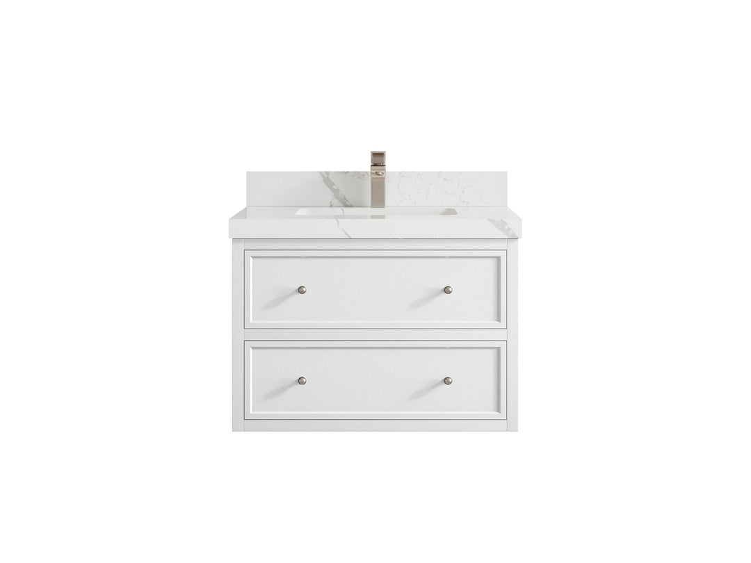 Roswell Floating 30 in. W x 22 in. D Single Sink Bathroom Vanity - Willow Bath and Vanity