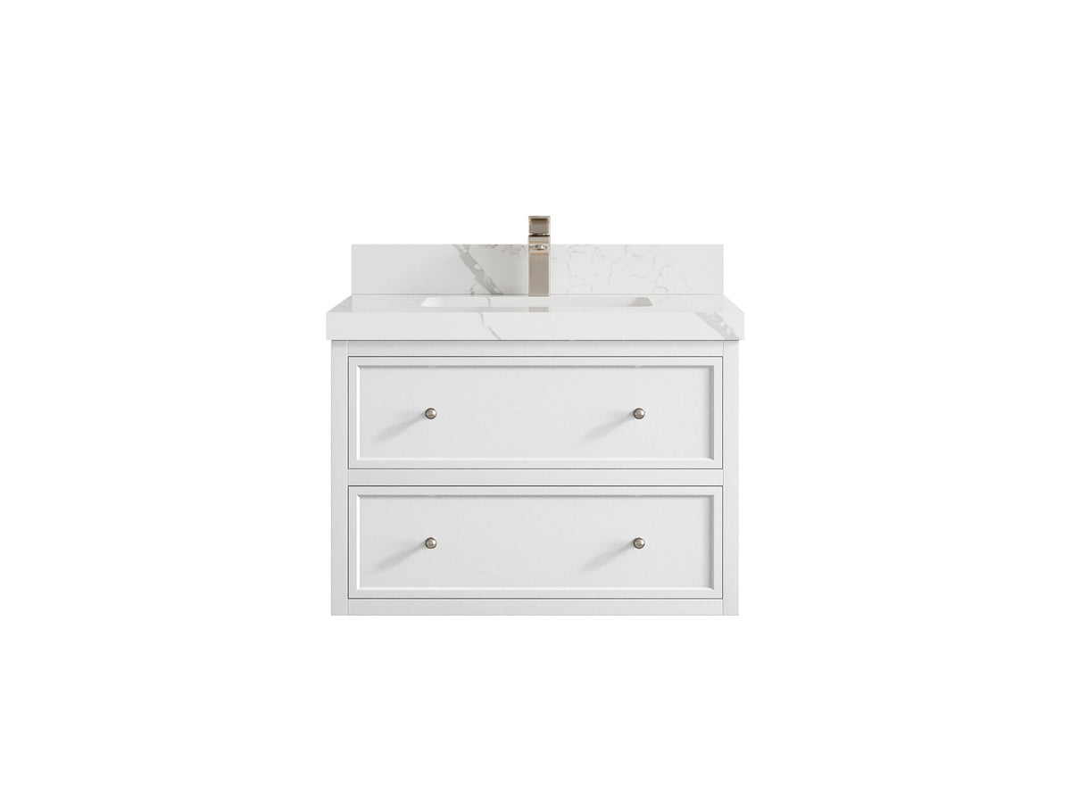 Roswell Floating 30 in. W x 22 in. D Single Sink Bathroom Vanity - Willow Bath and Vanity