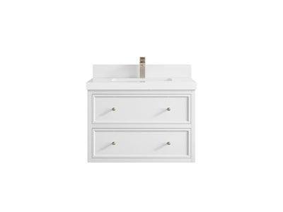 Roswell Floating 30 in. W x 22 in. D Single Sink Bathroom Vanity - Willow Bath and Vanity