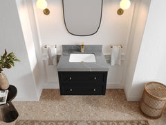 Roswell Floating 30 in. W x 22 in. D Single Sink Bathroom Vanity - photo 34