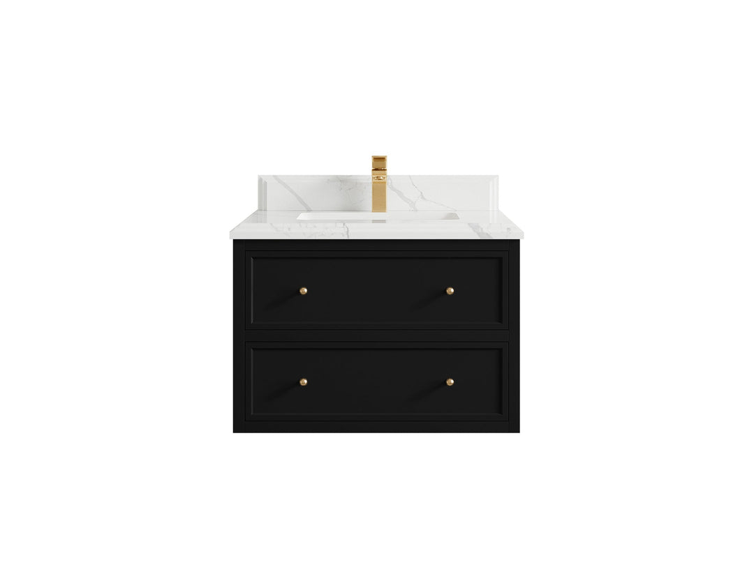 Roswell Floating 30 in. W x 22 in. D Single Sink Bathroom Vanity - Willow Bath and Vanity