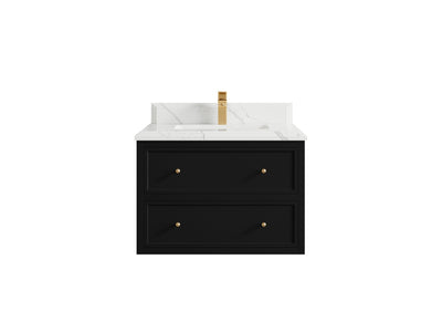 Roswell Floating 30 in. W x 22 in. D Single Sink Bathroom Vanity - Willow Bath and Vanity