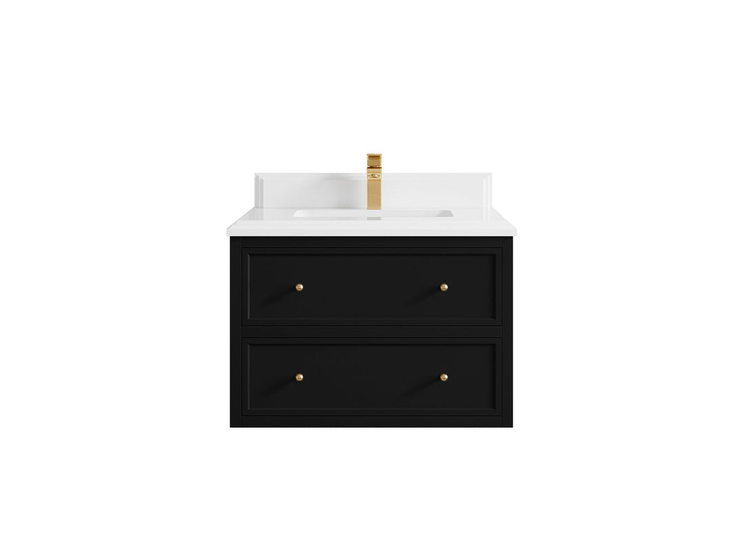 Roswell Floating 30 in. W x 22 in. D Single Sink Bathroom Vanity - Willow Bath and Vanity