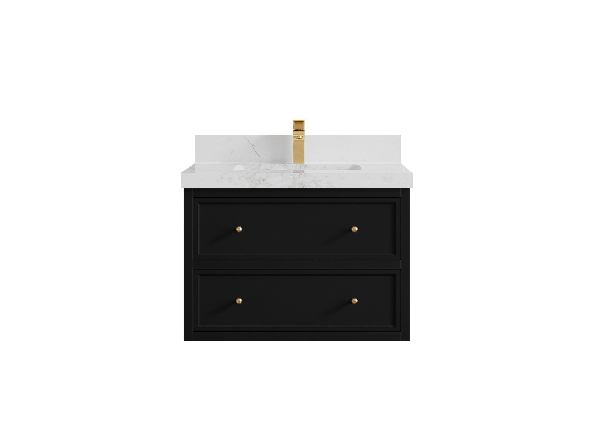 Roswell Floating 30 in. W x 22 in. D Single Sink Bathroom Vanity - Willow Bath and Vanity