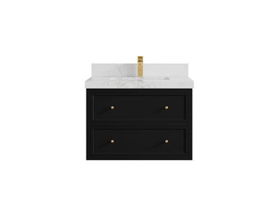 Roswell Floating 30 in. W x 22 in. D Single Sink Bathroom Vanity - Willow Bath and Vanity