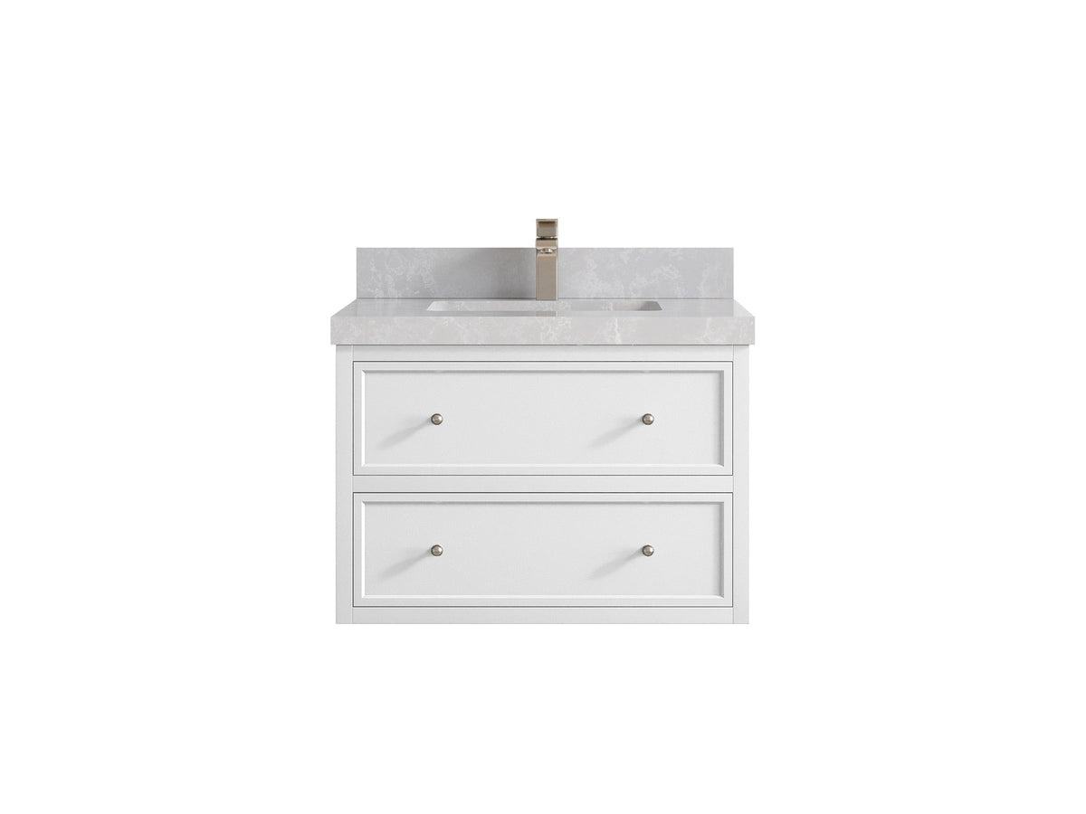 Roswell Floating 30 in. W x 22 in. D Single Sink Bathroom Vanity - Willow Bath and Vanity
