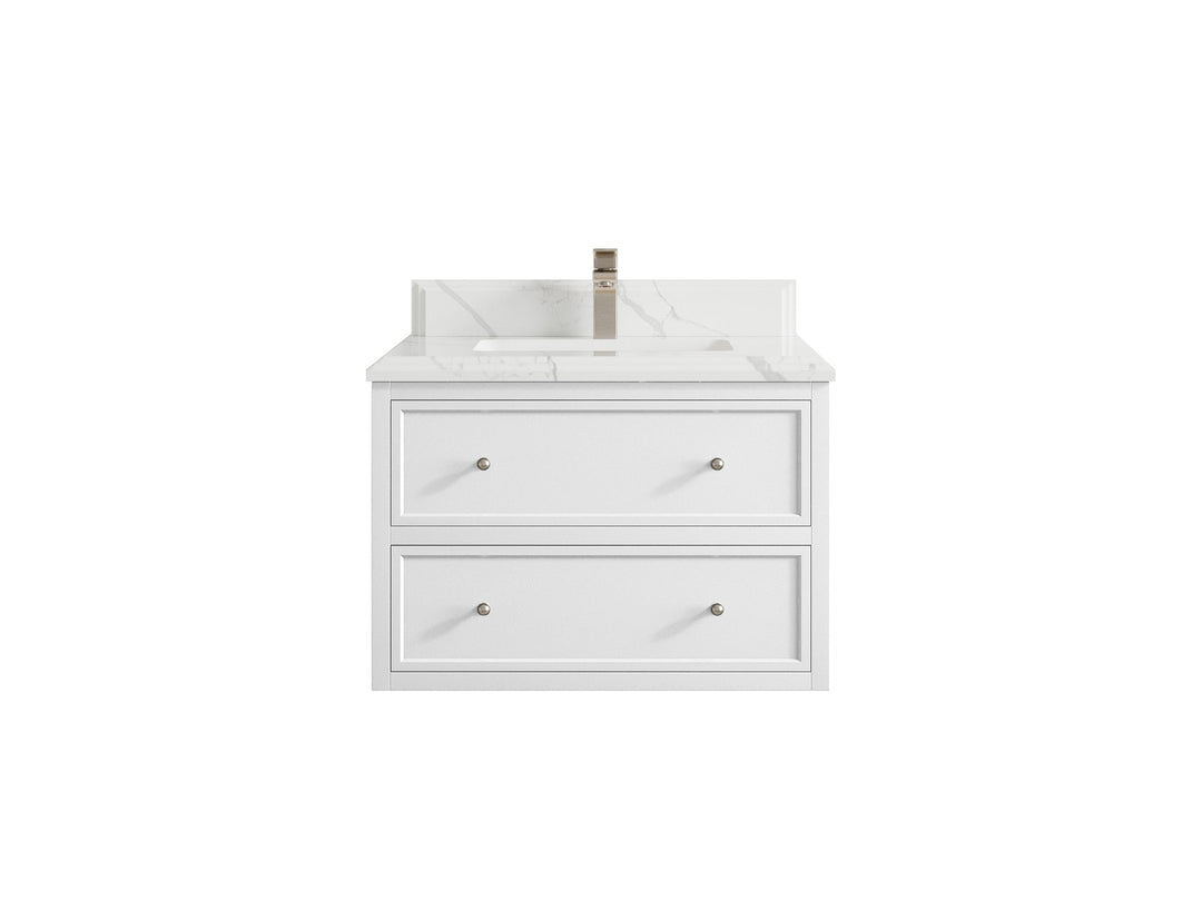 Roswell Floating 30 in. W x 22 in. D Single Sink Bathroom Vanity - Willow Bath and Vanity