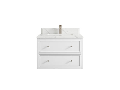 Roswell Floating 30 in. W x 22 in. D Single Sink Bathroom Vanity - Willow Bath and Vanity
