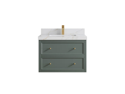 Roswell Floating 30 in. W x 22 in. D Single Sink Bathroom Vanity - Willow Bath and Vanity